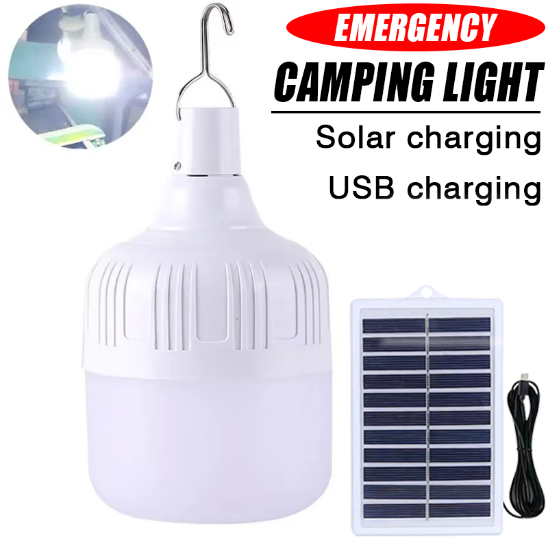 Solar Emergency Charger - 1PC Zewnętrzne żarówki LED ładowane przez